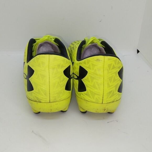 Under Armour Force 2 FG Mens Neon Yellow/Black Soccer Cleats - sz. 7 1/2 - Picture 4 of 6